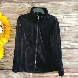 Heat keep Woman's jacket black soft medium pre-owned